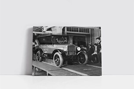 Ford Klasik Araba Kanvas Tablo