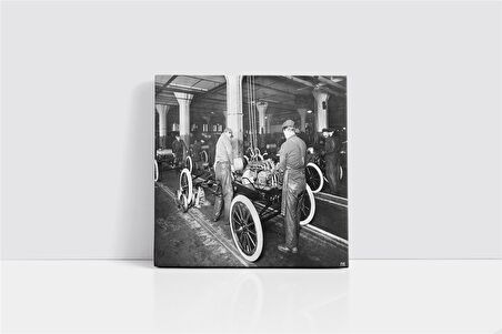 Ford Araç Üretimi Kanvas Tablo