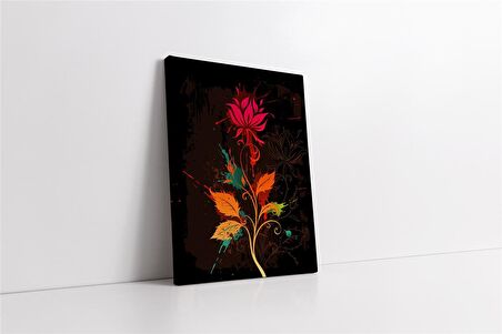 Yeşillikler Arasında Çiçek Kanvas Tablo