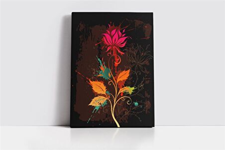 Yeşillikler Arasında Çiçek Kanvas Tablo