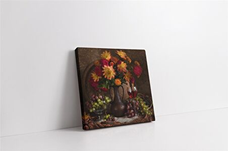 Çiçekler ve Meyveler Kanvas Tablo