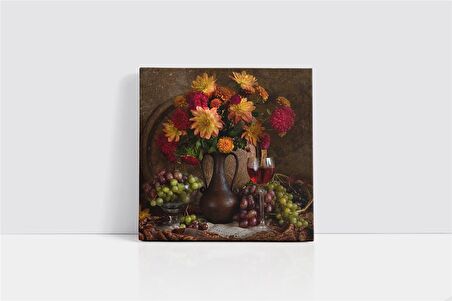 Çiçekler ve Meyveler Kanvas Tablo