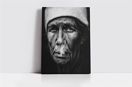 Yaşlı Adam Kanvas Tablo