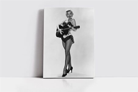 Siyah Beyaz Marilyn Monroe Kanvas Tablo