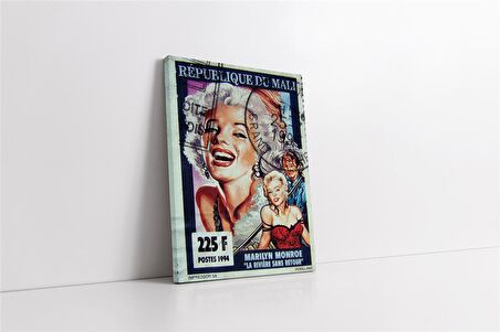 Siyah Beyaz Marilyn Monroe Kanvas Tablo