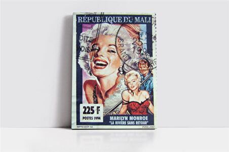 Siyah Beyaz Marilyn Monroe Kanvas Tablo