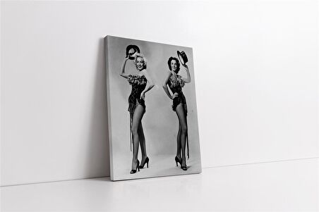 Siyah Beyaz Marilyn Monroe Kanvas Tablo