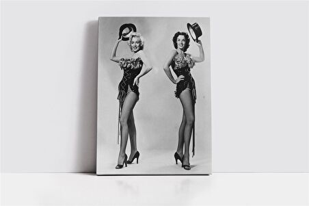 Siyah Beyaz Marilyn Monroe Kanvas Tablo