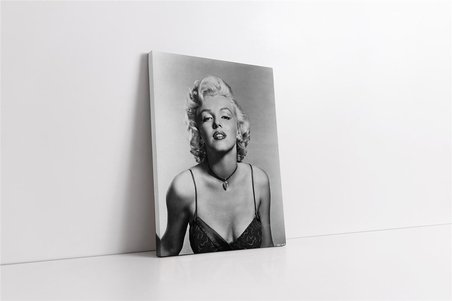 Siyah Beyaz Marilyn Monroe Kanvas Tablo