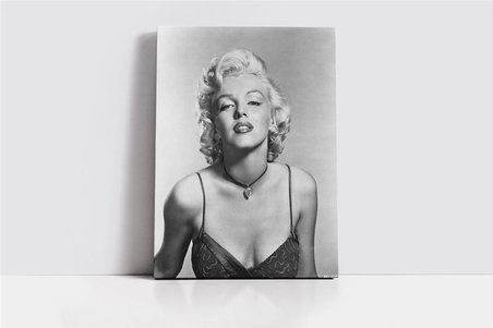 Siyah Beyaz Marilyn Monroe Kanvas Tablo