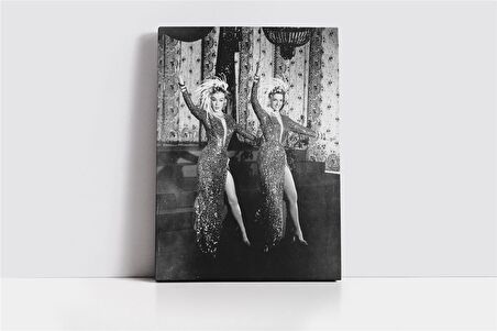 Siyah Beyaz Marilyn Monroe Kanvas Tablo