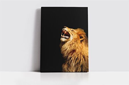 Kükreyen Aslan Kanvas Tablo