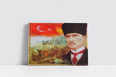 Çanakkale Savaşı ve Atatürk Kanvas Tablo