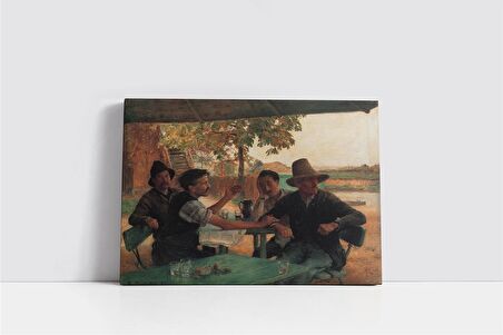 Kahve Kavgası Kanvas Tablo