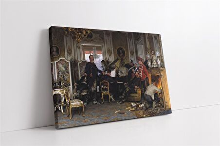 Paris Dışında Bir Kütük Kanvas Tablo