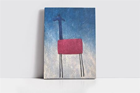 Çizgi Koyun Kanvas Tablo