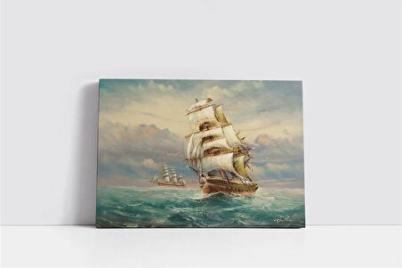 Dalgalı Deniz Kanvas Tablo