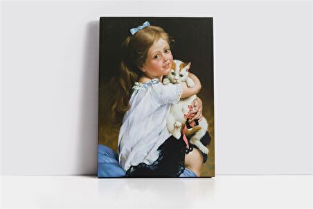 Kız Çocuğu Kanvas Tablo