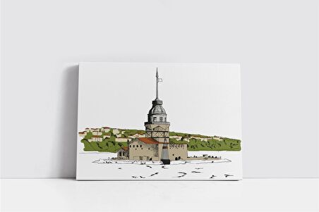 Kız Kulesi Kanvas Tablo