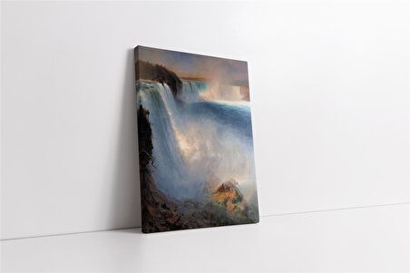 Sert Akan Şelale Kanvas Tablo
