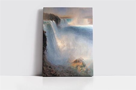 Sert Akan Şelale Kanvas Tablo