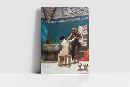 Hamamda Cariye Kanvas Tablo