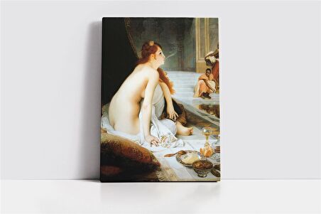 Hamamda Cariye Kanvas Tablo