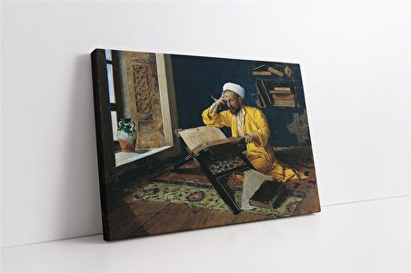 Kuran Okuyan Adam Kanvas Tablo