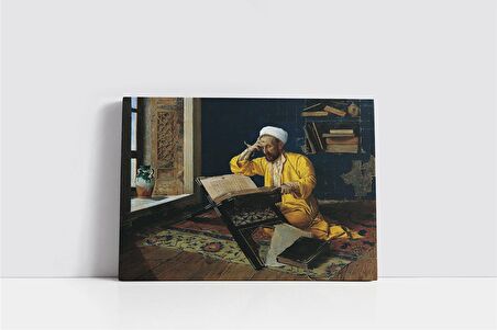 Kuran Okuyan Adam Kanvas Tablo