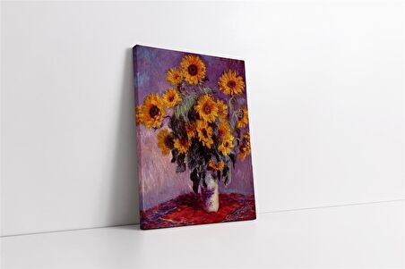 Monet Sunflowers Kanvas Tablo