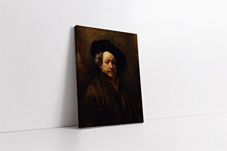Portre Rembrandt Otoportre Kanvas Tablo