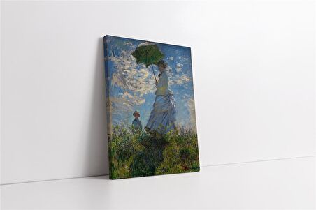 Çayırda Yürüyüş Monet Kanvas Tablo