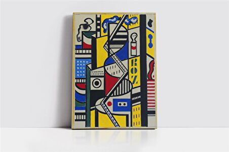 Study For Cinematic Mural Kanvas Tablo