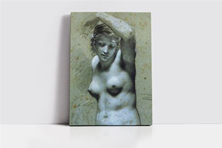 Bust Of Female Nude Kanvas Tablo