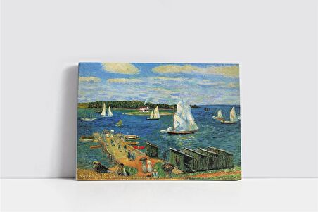 Tugboat And Lighter Kanvas Tablo