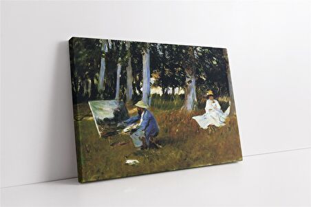 Claude Monet Painting By The Edge Of A Wood Kanvas