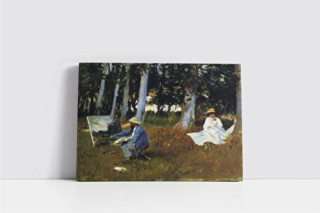 Claude Monet Painting By The Edge Of A Wood Kanvas