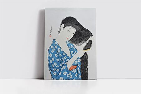 Japon Kadın Kanvas Tablo