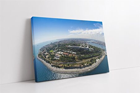 İstanbul Kuş Bakışı Kanvas Tablo
