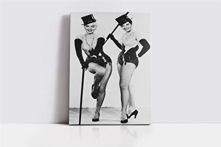 Siyah Beyaz Marilyn Monroe Kanvas Tablo