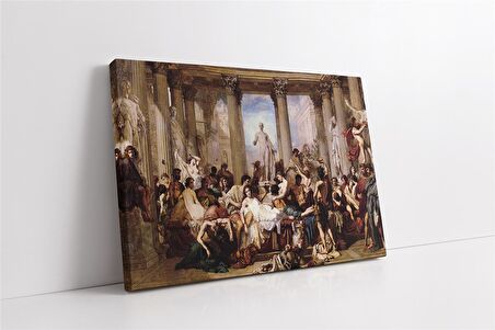 Romanın Çöküşü Thomas Couture Kanvas Tablo