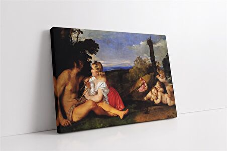 İnsanın Üç Çağı Titian Kanvas Tablo