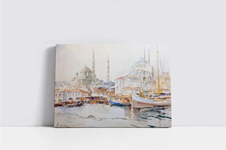 Eski İstanbul Fausto Zonaro Kanvas Tablo