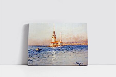 Kız Kulesi Fausto Zonaro Kanvas Tablo