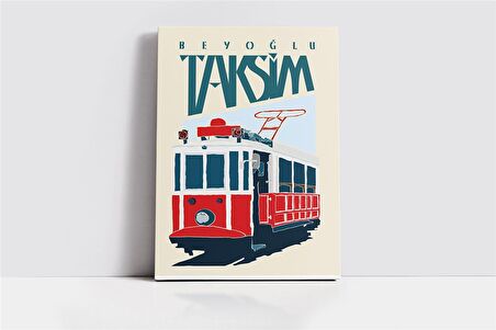 Tramvay Kanvas Tablo