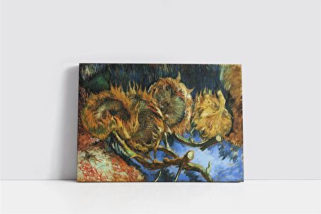 Still Life With Four Sunflowers Kanvas Tablo