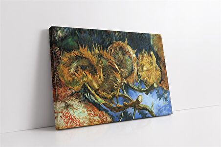 Still Life With Four Sunflowers Kanvas Tablo