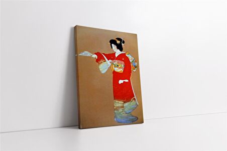 Japon Kadın Kanvas Tablo