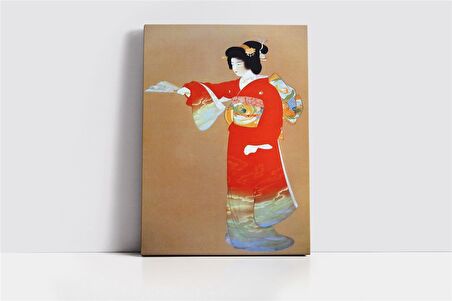 Japon Kadın Kanvas Tablo