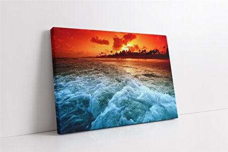 Dalgalı Deniz Kanvas Tablo